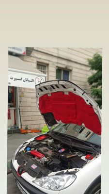 نمد کاپوت 206 رنگ قرمز
