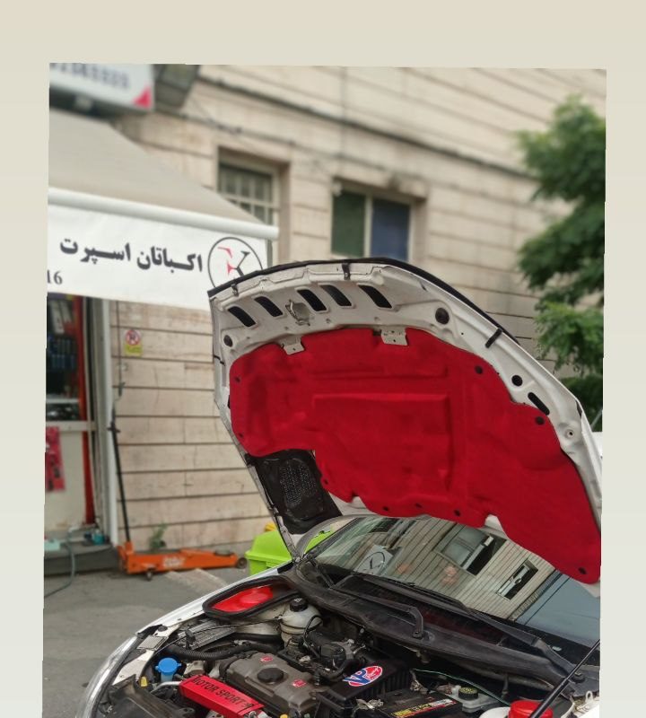 نمد کاپوت 206 رنگ قرمز